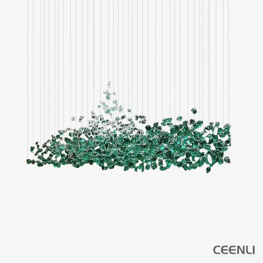 Multicolor Crystal Stone Chandelier Chandelier