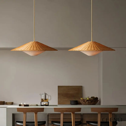 Rattan Hat Pendant Light Pendant light