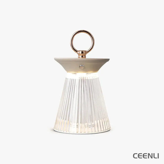 Ribbed Acrylic Built-in Battery Table Lamp Table lamp