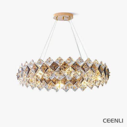 Scale Crystal Round Chandelier Chandelier