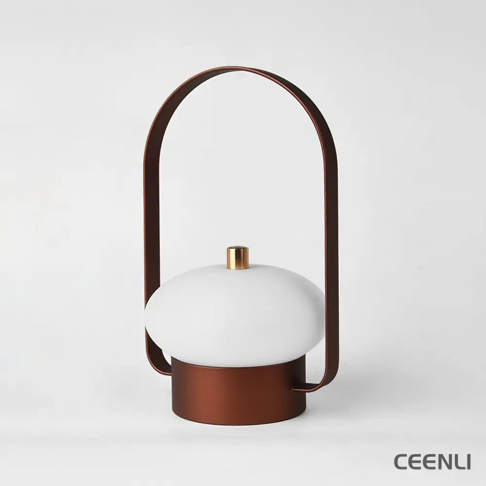 Soft Spot Portable Built-in Battery Table Lamp W 4.9″ x L 4.3″ x H 7.9″ / W 12.5cm x L 11cm xH 20cm / Dark red / Touch