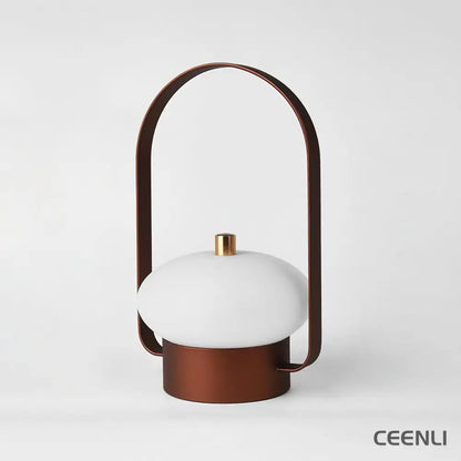 Soft Spot Portable Built-in Battery Table Lamp W 4.9″ x L 4.3″ x H 7.9″ / W 12.5cm x L 11cm xH 20cm / Dark red / Touch