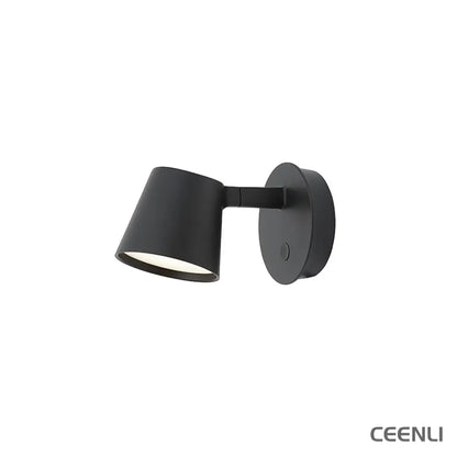 Tip Wall Lamp L 6.3″ x H 3.7″ / L 16cm x H 9.5cm / Black / Warm Light Wall lamp