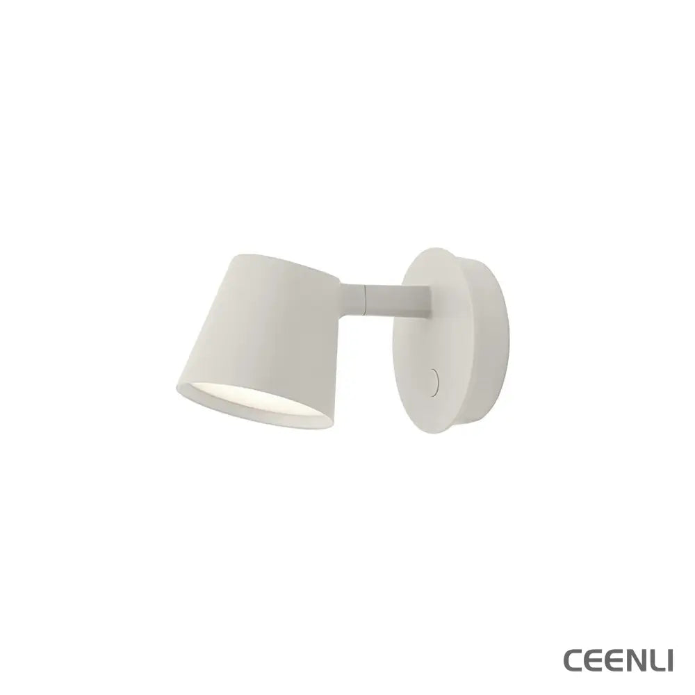 Tip Wall Lamp L 6.3″ x H 3.7″ / L 16cm x H 9.5cm / White / Warm Light Wall lamp