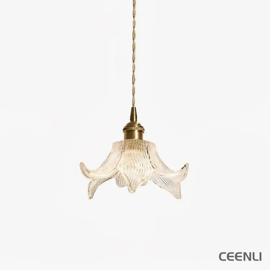 Transparent Crystal Pendant Light ∅ 7.9″ x H 3.7″ / Dia 20cm x H 9.5cm / Clear Pendant light