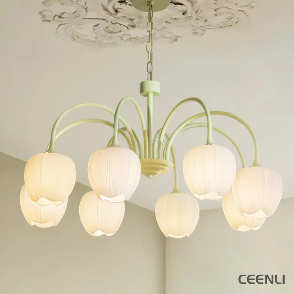 Tulip Matcha Chandelier Chandelier