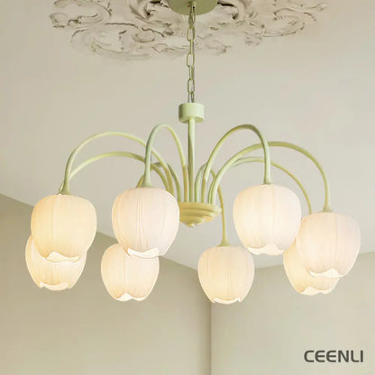 Tulip Matcha Chandelier Chandelier