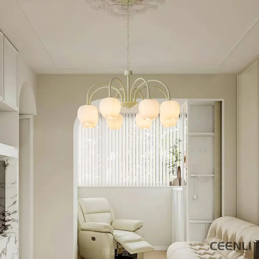 Tulip Matcha Chandelier Chandelier