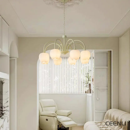 Tulip Matcha Chandelier Chandelier