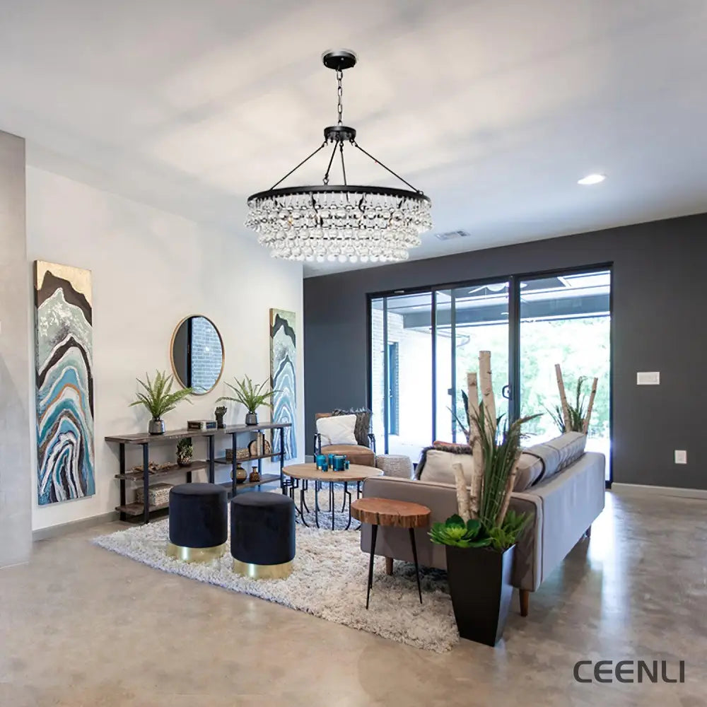 Unique Tiered Crystal Chandelier Chandelier