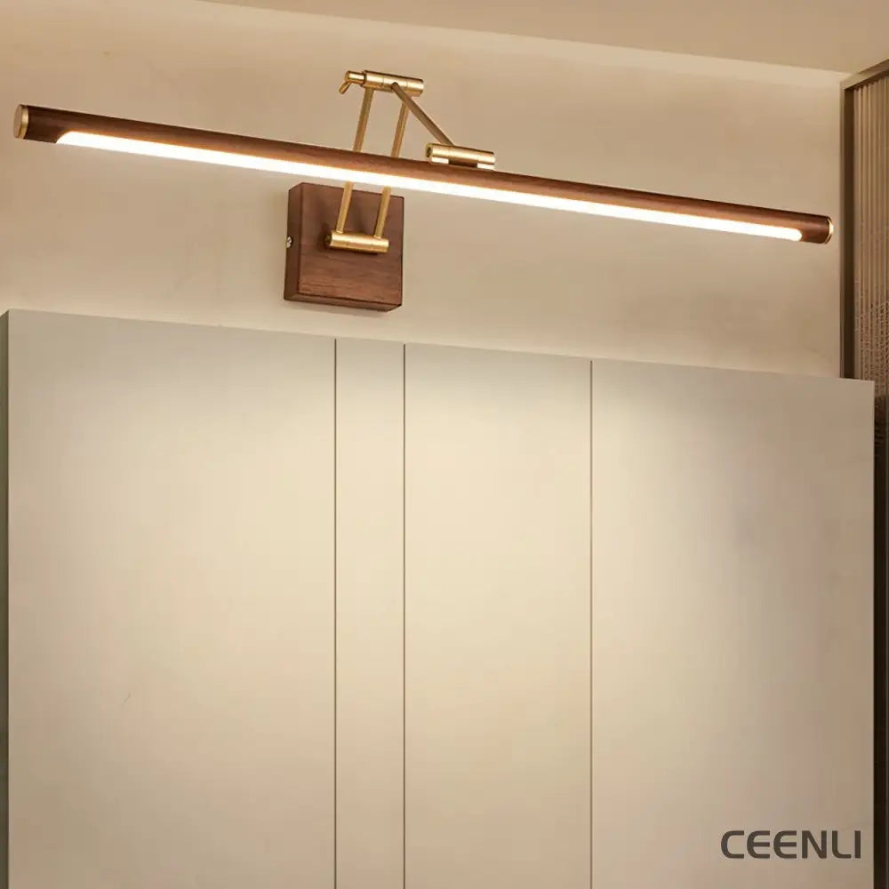 Walnut Color Linear Adjustable Wall Light Wall lamp
