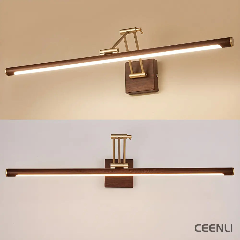 Walnut Color Linear Adjustable Wall Light Wall lamp