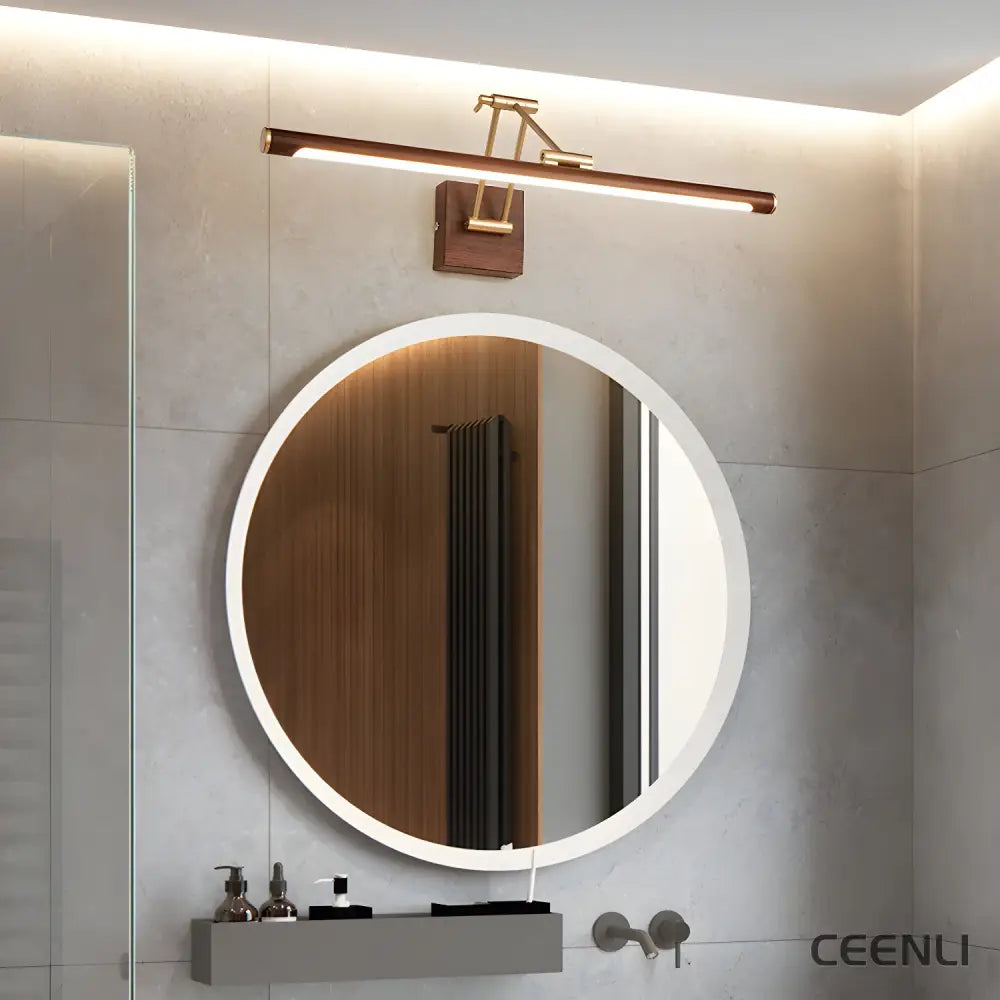 Walnut Color Linear Adjustable Wall Light Wall lamp