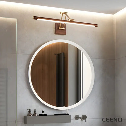 Walnut Color Linear Adjustable Wall Light Wall lamp