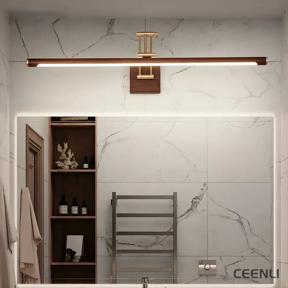 Walnut Color Linear Adjustable Wall Light Wall lamp