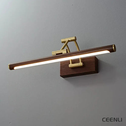 Walnut Color Linear Adjustable Wall Light Wall lamp