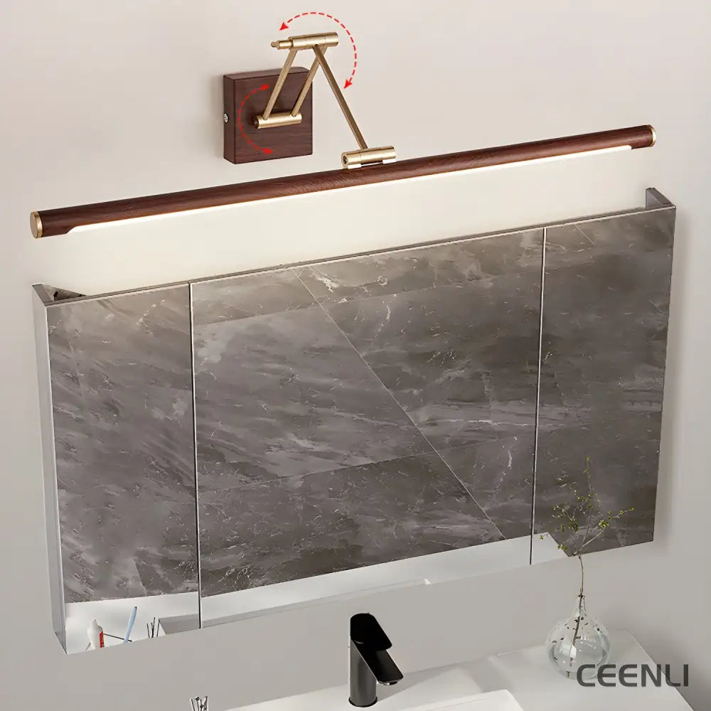 Walnut Color Linear Adjustable Wall Light Wall lamp