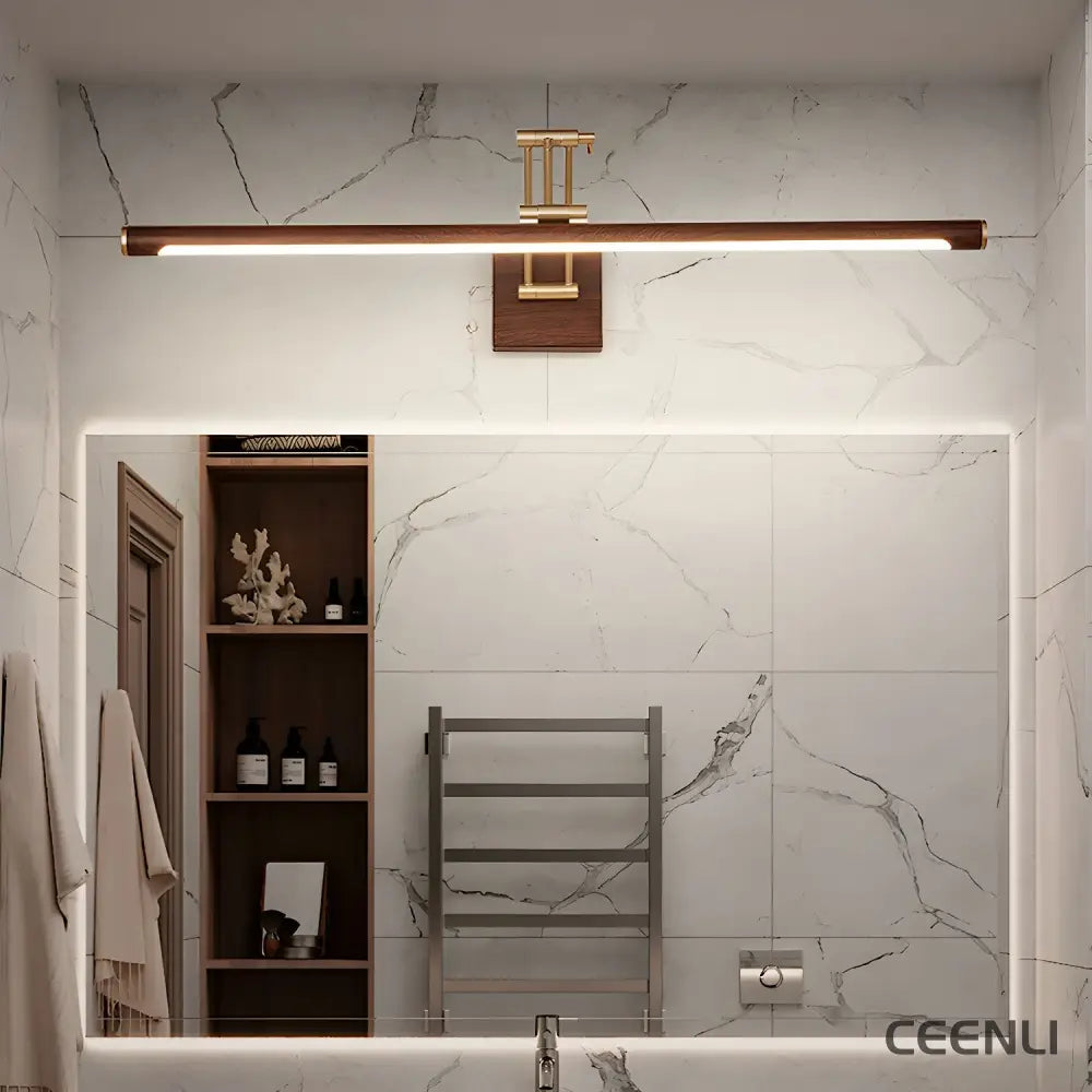 Walnut Color Linear Adjustable Wall Light Wall lamp