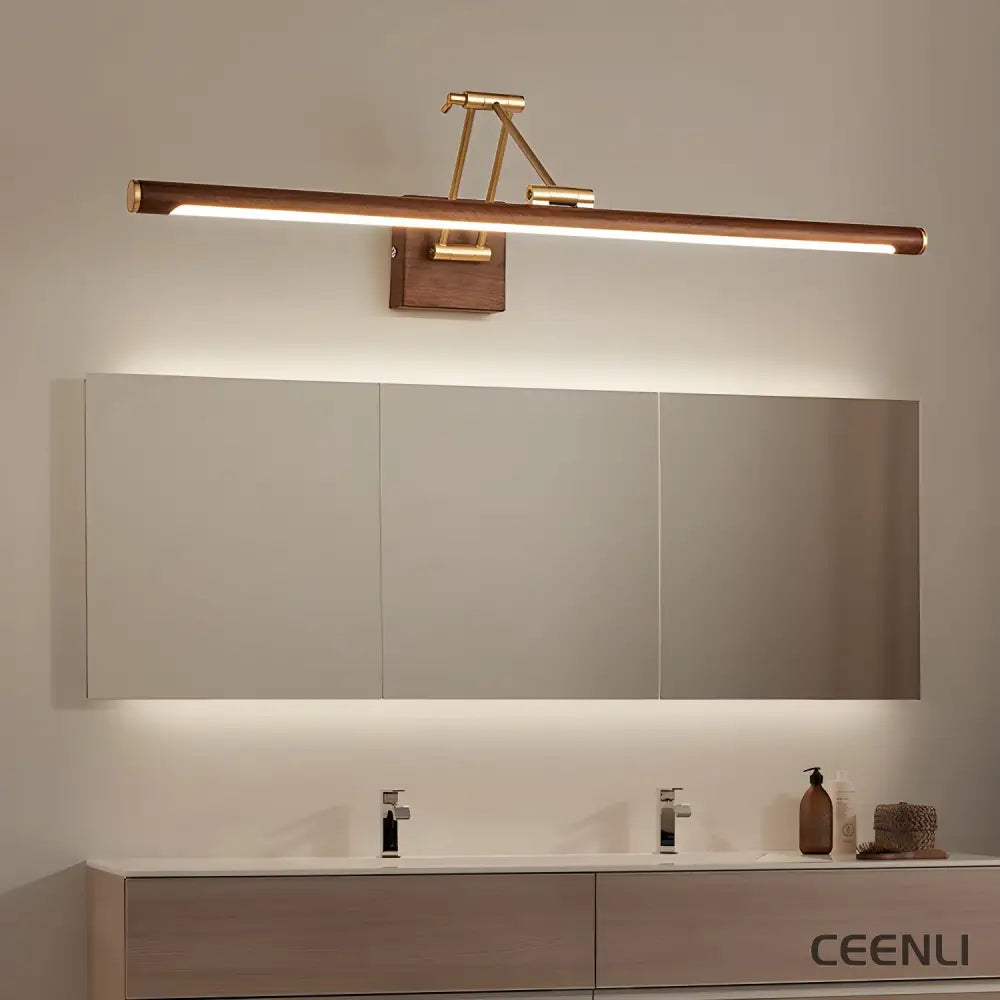 Walnut Color Linear Adjustable Wall Light Wall lamp
