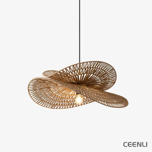 Woven Breeze Pendant Light ∅ 19.7″ x H 7.9″ / Natural hemp color 1001 pendant Lamp