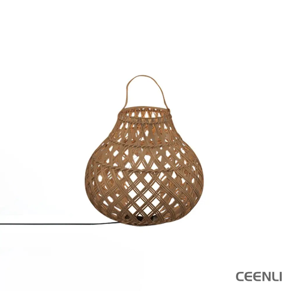 Woven Sphere Lantern Outdoor Lamp ∅ 13.4″ x H 13.4″ / Dia 34cm x H 34cm / Model A: Wired Version / Warm Light Outdoor