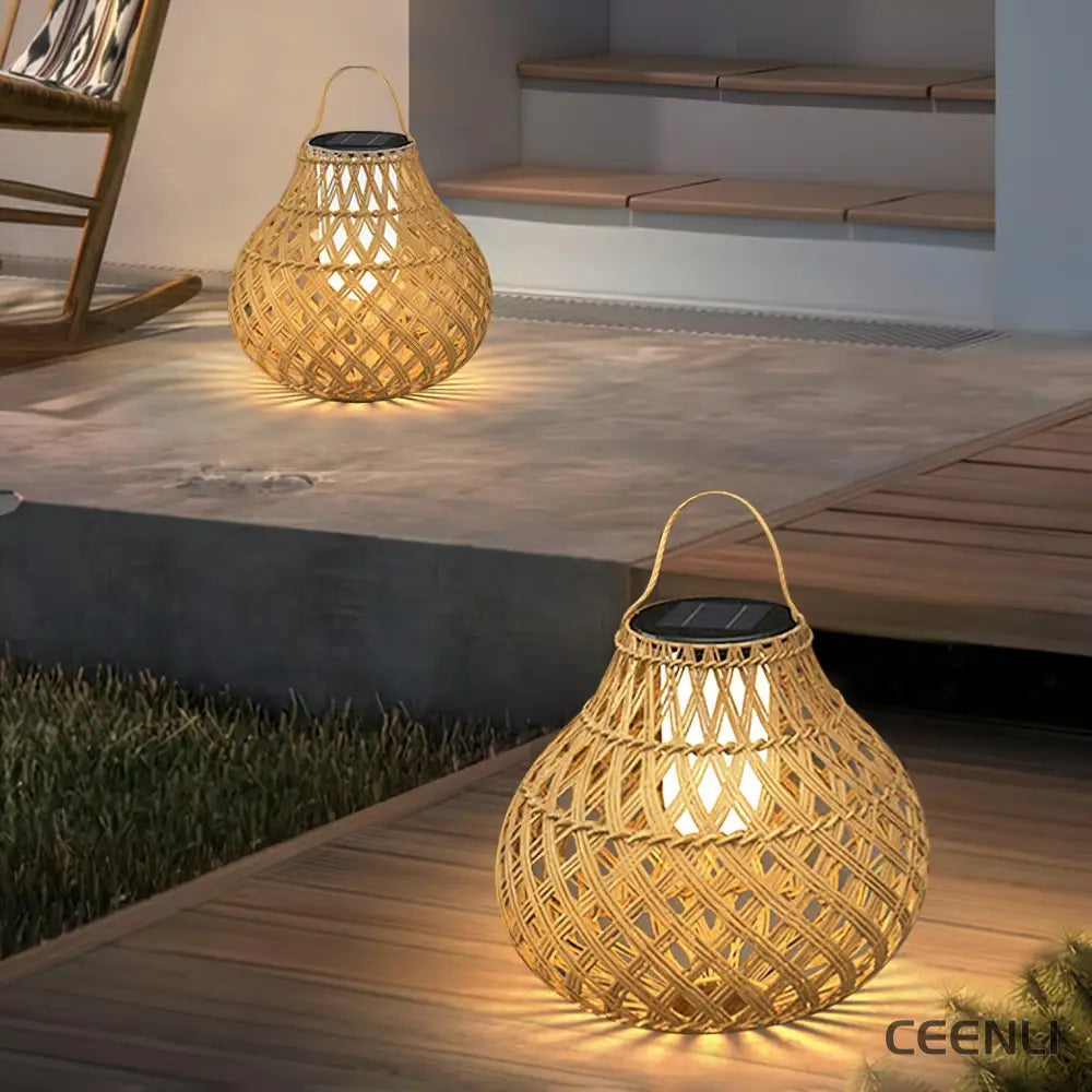 Woven Sphere Lantern Outdoor Lamp Outdoor Lighting