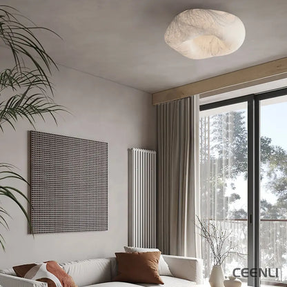 Yunduo Silk Ceiling Lamp ∅ 19.7″ x H 7″ / Dia 50cm x H 18cm (Power ~20W) / White / Warm Light Ceiling lamp