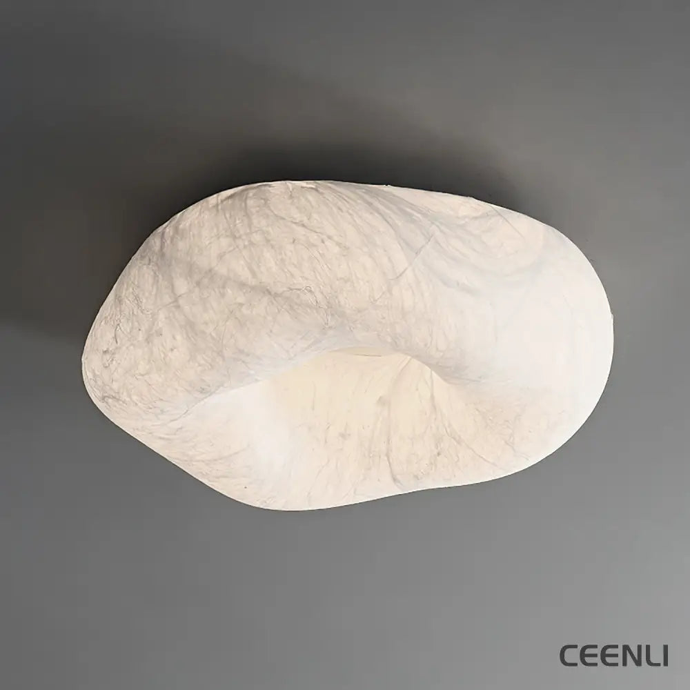 Yunduo Silk Ceiling Lamp ∅ 19.7″ x H 7″ / Dia 50cm x H 18cm (Power ~20W) / White / Warm Light Ceiling lamp
