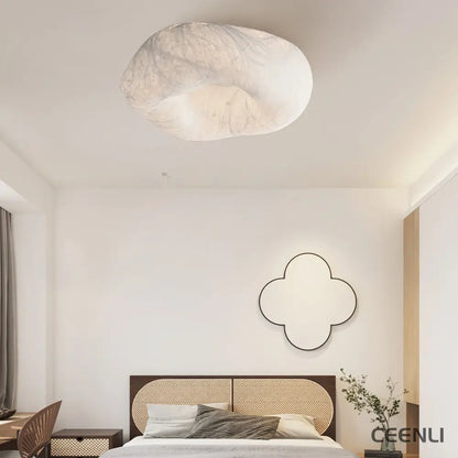 Yunduo Silk Ceiling Lamp ∅ 19.7″ x H 7″ / Dia 50cm x H 18cm (Power ~20W) / White / Warm Light Ceiling lamp