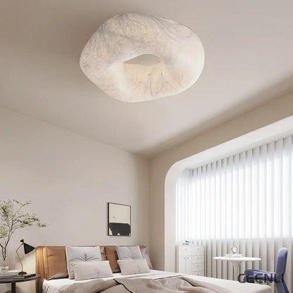 Yunduo Silk Ceiling Lamp ∅ 19.7″ x H 7″ / Dia 50cm x H 18cm (Power ~20W) / White / Warm Light Ceiling lamp