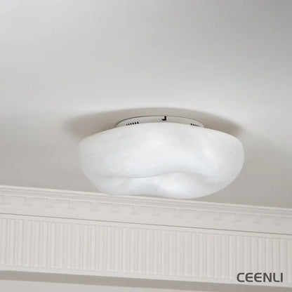 Yunduo Silk Ceiling Lamp ∅ 19.7″ x H 7″ / Dia 50cm x H 18cm (Power ~20W) / White / Warm Light Ceiling lamp