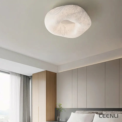 Yunduo Silk Ceiling Lamp ∅ 19.7″ x H 7″ / Dia 50cm x H 18cm (Power ~20W) / White / Warm Light Ceiling lamp