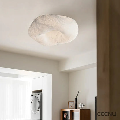 Yunduo Silk Ceiling Lamp ∅ 19.7″ x H 7″ / Dia 50cm x H 18cm (Power ~20W) / White / Warm Light Ceiling lamp