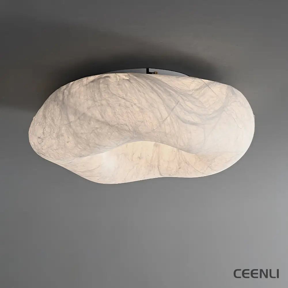 Yunduo Silk Ceiling Lamp ∅ 19.7″ x H 7″ / Dia 50cm x H 18cm (Power ~20W) / White / Warm Light Ceiling lamp