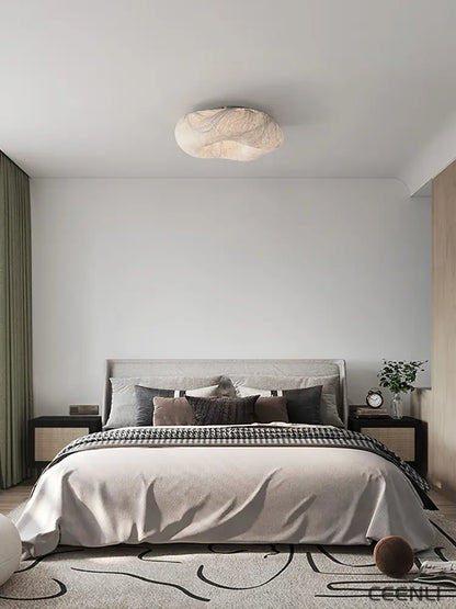 Yunduo Silk Ceiling Lamp ∅ 19.7″ x H 7″ / Dia 50cm x H 18cm (Power ~20W) / White / Warm Light Ceiling lamp