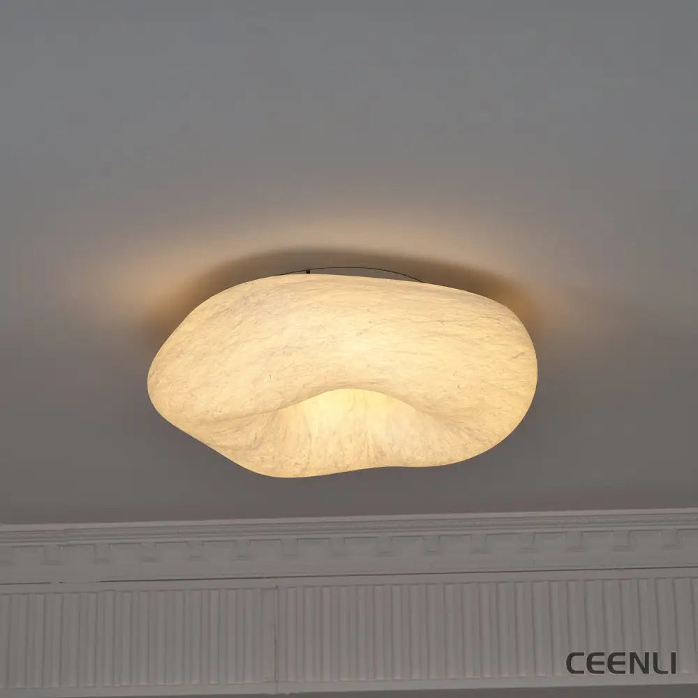 Yunduo Silk Ceiling Lamp ∅ 19.7″ x H 7″ / Dia 50cm x H 18cm (Power ~20W) / White / Warm Light Ceiling lamp